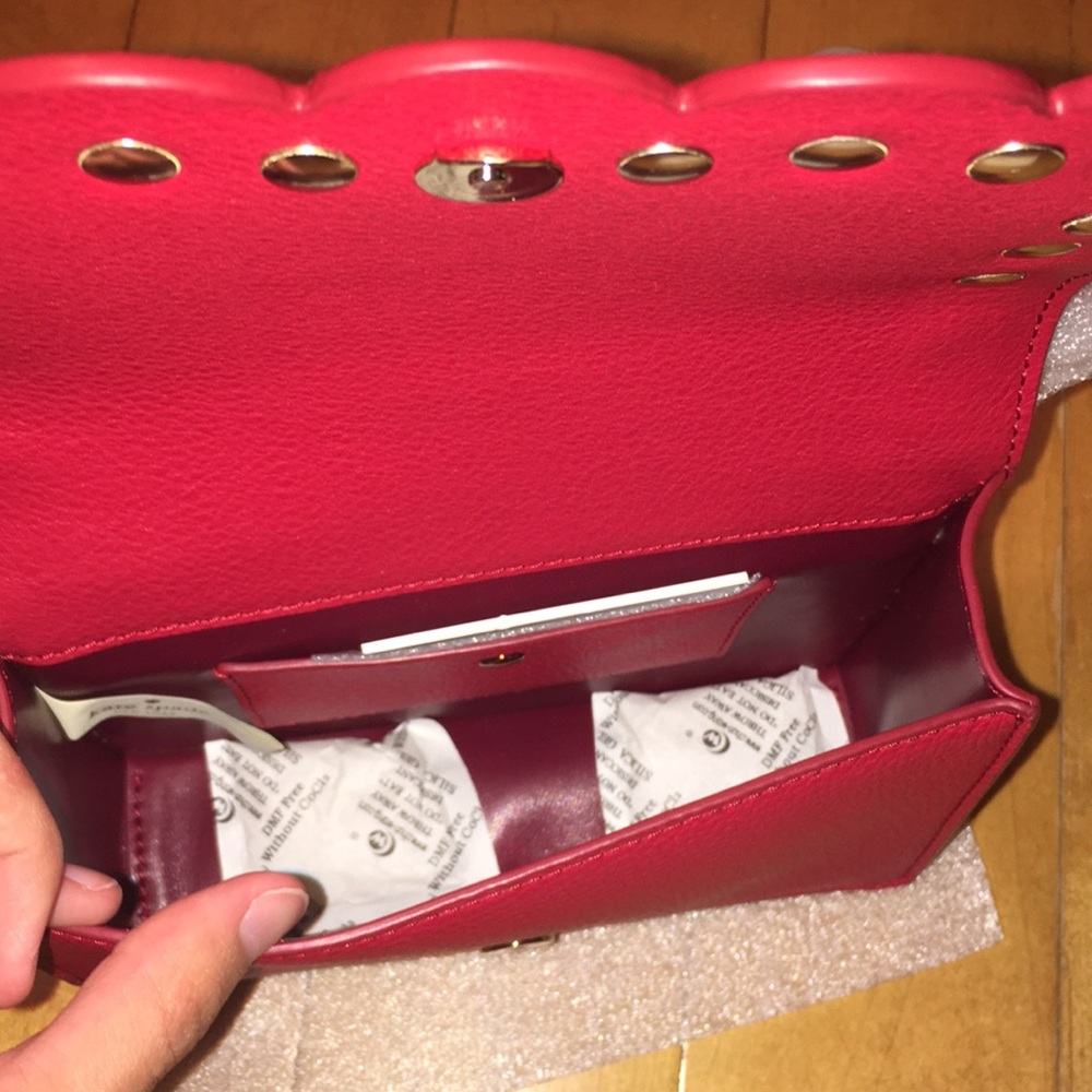Kate Spade red hayes street pearl hazel bag - Picture 6 of 8
